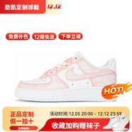 耐克（NIKE）球鞋定制 Air Force 1AF1空军一号 浅墨染指玫瑰情话男女情侣鞋 粉色星空 定制款不支持退换 35 .5 全新正品  假一赔十