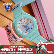 卡西欧（CASIO）【圣诞礼物】女手表BABYG多彩夏日BGA-320海洋系运动学生电子表 BGA-320-3APR夏日海洋蓝