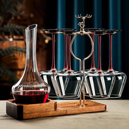 青苹果红酒杯醒酒器套装 水晶玻璃720ml大容量高脚葡萄酒杯新年礼物