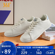 361°运动板鞋男冬季透气复古百搭小白休闲板鞋子男672126611-3