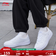 李宁板鞋女鞋低帮厚底增高百搭透气小白鞋滑板鞋耐磨运动休闲鞋 【浮舟】标准白/粉杏色420-6 39