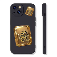 何佳功黄金麻将发财镜面手机壳适用iPhone16promax荣耀200一路发华为Mate70小米15暴富OPPO镜面VIVOS2080 天使黑黄金大小发 iPhone6s