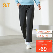 361°运动裤子女秋冬季跑步宽松户外休闲裤直筒长裤卫裤662434710D
