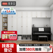 索菲亚衣柜 卧室家具整体收纳衣橱组合 现代简约储物衣帽间全屋定制衣柜 克拉维卡-欧式衣柜（平米价）