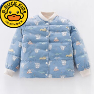 G.duck品牌儿童羽绒服内胆中小男童女童装宝宝冬内穿保暖婴幼儿2024新款 蓝色汽车 130cm 110-125