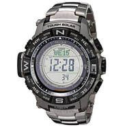 卡西欧（CASIO）现货卡西欧Casio PRW2500T-7CR/3500T 6局电波太阳能登山钛合金表 3500T-7CR现货一年店保