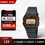 卡西欧（CASIO）F91W正品手表 复古防水学生电子表 F-91W男女情侣LD同款进口腕表 F-91WG-9SDF