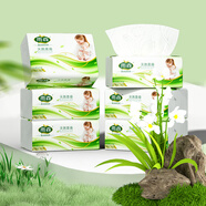 雨森（YUSEN）妇婴抽纸400张加厚纸巾餐巾纸大包面巾纸厕纸卫生纸纸抽 4层 400张*6包 【活动专享】