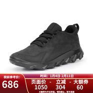 爱步（ECCO） MX M 男女防滑舒适透气休闲鞋跑步鞋 驱动  820184 820314-02001男款-黑色 44
