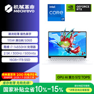 机械革命极光 X潮玩版 酷睿i7HX 游戏本笔记本电脑(i7-14650HX 16G 1T RTX5060 300Hz 白)