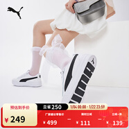 彪马（PUMA）经典复古增高厚底鞋小白鞋女子冬网球休闲板鞋SKYE374764 白-黑色-02 36