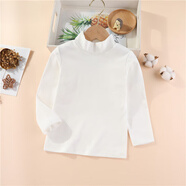 哈罗小黄鸭HAL.DUCK女童毛呢背心裙春秋冬加厚韩版女孩气质修身无袖连衣裙子格子裙 白色打底衫 140 建议身高140cm左右