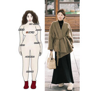 冬季穿搭女套装冬装搭配一整套大码胖mm毛呢外套裙子韩系穿搭高级 两件套装 M (建议80-100斤)