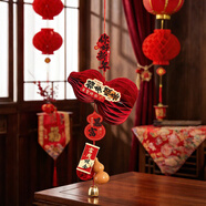 婚恋倾城新年春节装饰挂件2026马年蜂窝葫芦挂饰过年客厅家用场景布置