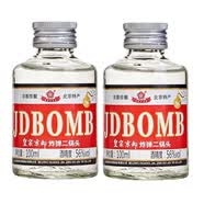 京都二锅头 皇家京都JDBOMB北京二锅头56度清香出口型小酒版白酒礼盒 56度 100mL 2瓶 (两瓶)