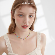 ZEGL项链多巴胺配色饰品挂件吊坠锁骨链秋冬新款女轻奢送闺蜜生日礼物