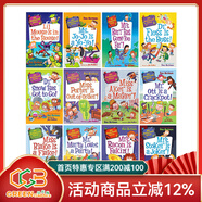 疯狂学校 英文原版美国校园小学推荐读物 my weird school 6-8-12岁桥梁书漫画书英语趣味故事小说 圣诞节 可搭配歪歪路小学1-4册 The Wayside School  绿山墙 【