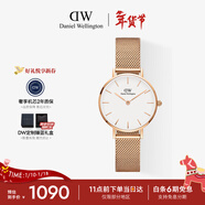 丹尼尔惠灵顿（DanielWellington）DW女士手表轻奢流金小众石英钢带欧美女款腕表生日新年礼物送女生