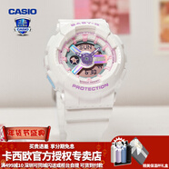 卡西欧（CASIO） 女手表GSHOCK/BABY-G独角兽淡粉中性潮流时尚防水运动学生电子表 BA-110FH-7APR可爱幻彩白-新上市