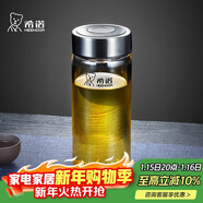 希诺玻璃杯单层加厚大容量家用办公泡茶杯子男车载水杯XN-6016L 400mL