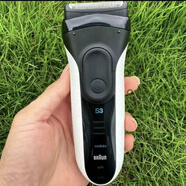 博朗（BRAUN）电动剃须刀3系男士往复式干湿两用胡须刀原装 白色3040s 3系3020s白色+充电器收纳盒