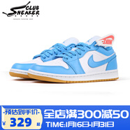 耐克（NIKE）Air Jordan 1 Low AJ1乔1 黑白熊猫 男女低帮复古篮球鞋休闲鞋 DC0774-104 北卡蓝 38