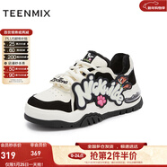 天美意鞋子女鞋张新成同款男鞋疯狂动物城联名板鞋男女同款 松露黑（女款）-绒里 36