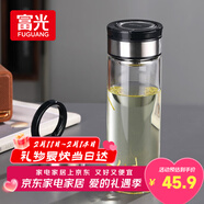 富光尚宇系列单层闷茶玻璃杯 男女士水杯 高硼硅玻璃杯子泡茶杯600ml