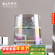 半物生活玻璃杯酒杯水杯高颜值威士忌杯子轻奢家用喝水杯耐高温玻璃水杯