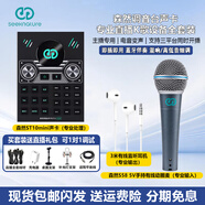 森然（Seeknature）ST10mini声卡手机直播设备全套装专业唱K歌话筒主播带货PK喊麦采访录音麦克风长续航降噪电脑通用 ST10mini声卡+S58有线动圈麦+有线耳机