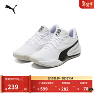 彪马（PUMA）姜伟泽同款|缓震透气实战低帮篮球鞋男女款TRIPLE 195217 白-黑色-06 42