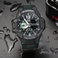 卡西欧（CASIO）手表 G-SHOCK 航空系列 双时区 男士指南针运动手表 GA-1100