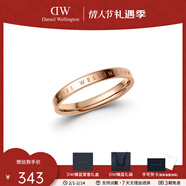 丹尼尔惠灵顿（DanielWellington）DW戒指男女对戒 时尚饰品素圈情侣戒指 表白情人节礼物送女生 尺寸54 DW00400018