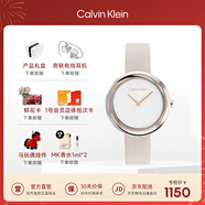 Calvin KleinCK手表小圆盘款皮带时尚石英女表女神节新年礼物25200094