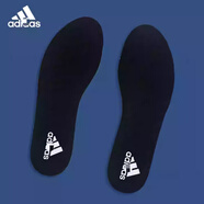 魅汾适配Adidas阿迪达斯原装鞋垫男女aj防臭吸汗减震篮球跑步运动透气 平底黑色两双装 42码