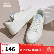 鸿星尔克板鞋女透气女鞋时尚小白鞋简约厚底轻质运动休闲鞋情侣款