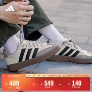 adidas「T头鞋」BARREDA板鞋德训鞋男女阿迪达斯轻运动 灰色/黑色/树脂黄   37