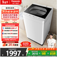 松下（Panasonic）清净乐波轮洗衣机10公斤全自动家用大容量除螨洗轻柔羊毛洗智洗省水省电线屑收集桶自洁 XQB100-Q17CS