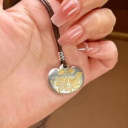 佐妮娅平安锦鲤足银99足银元宝吊坠项链新中式国风送男女友生日礼物 约20g