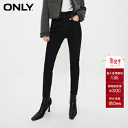 ONLY时尚通勤弹力高腰小脚裤九分牛仔裤女|124149002 J09 深牛仔灰色 XS (155) 60A