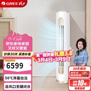 格力（GREE）2匹京桂II 新一级能效变频冷暖净菌自洁 纯铜管立柜式空调柜机 KFR-50LW/(50587)FNhAd-B1(JDWIFI)