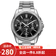 卡西欧（CASIO） 卡西欧（Casio)手表 Analogue系列男士商务经典指针石英防水男表 MTP-1375D-1A