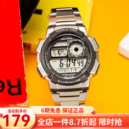 卡西欧（CASIO） 卡西欧(CASIO)手表男女运动表 双显防水多功能高中学生电子手表 AE-1000WD-1A