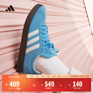 adidas「T头鞋」VL COURT复古休闲板鞋德训鞋男女阿迪达斯轻运动   蓝色/亮白/树脂黄 (推荐女生选小半码)   38