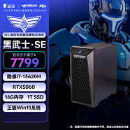 雷神（ThundeRobot）黑武士·SE 设计师高性能游戏办公商用台式机电脑电竞主机(i7-13620H 16G RTX5060 1TSSD）
