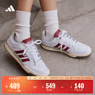 adidas ENTRAP美式校园风运动少年感复古篮球风板鞋男女阿迪达斯   白色/红色   40
