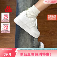 卡帕（Kappa）女鞋春季2026新款增高小白鞋子女百搭休闲运动板鞋女 鹭羽白 38