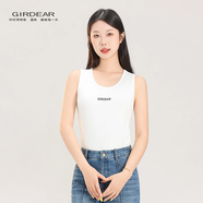 哥弟（GIRDEAR）女装吊带上衣25年新款修身无袖T恤打底背心休闲显瘦女士130015 白色 M 3码