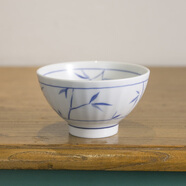 和风四季釉下彩日式餐具高颜值饭碗面碗汤碗陶瓷碗拉面碗小吃碗甜品碗好看 饭碗400ml(竹影斑驳） 5英寸