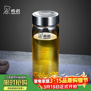 希诺玻璃杯单层加厚大容量家用办公泡茶杯子男车载水杯XN-6016L 400mL